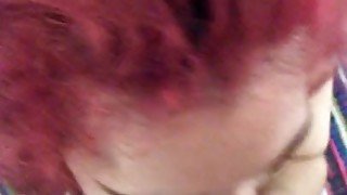 Redhead Teen Sucking BBC. Interracial deep Throat.