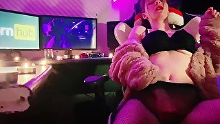 Hot Big ass + Fingering Masturbation (Résille) - SexyDance Tournage studio / Dodogy69