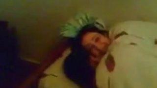 Persian couple fucking on bed