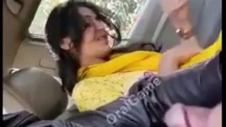 Indian girl giving blowjob