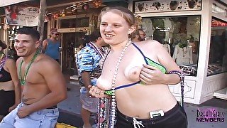 Great Daytime Flashing At Key West Halloween Party
