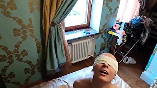 Babe Hard Rough Sex in Handcuffed Blindfold