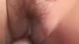 Busty girl with hairy pussy fucking