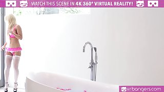 VR Bangers - HOT BLONDE Alix Lynx caught by boyfriend masturbating
