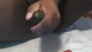 junior girl loves her vegetables! Amateur masturbation