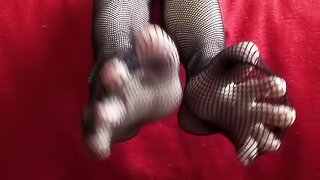 Rubbing My Fishnet Stockings Together!