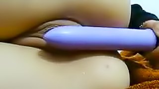 Extreme close up on dildo sex