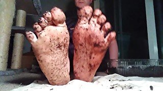 Dirty White Socks & Dirty Feet