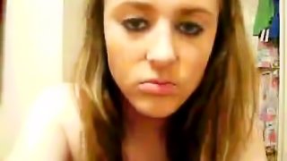Nasty teen shows her boobs and pussy on the webcam