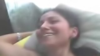 Amateur video of a slim latina babe enjoying sex with her fella