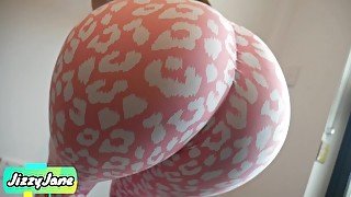 Super Horny Step Sis Makes Me Cum in Her Panty and Pink Yoga Pants After Intense Pussy Cock rubbing