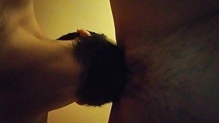 Milking my pussy with his tongue (listen to how wet I am)