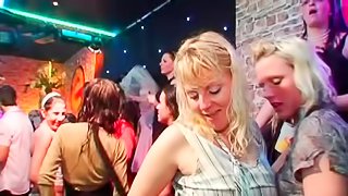 Hot party turns into an orgy with a bunch of cock craving chicks