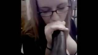 library nerd first time sucking black cock