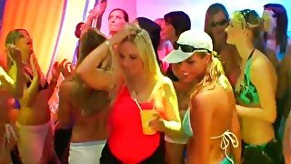 Bouncing boobs are sexy at a bikini party