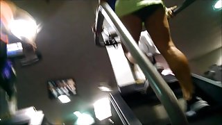 Spying On Gym MILF