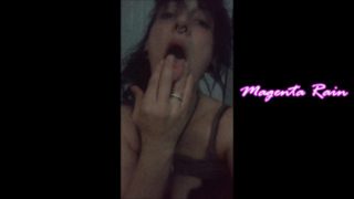 Rubbing My Pussy And Licking The Cum Off My Fingers