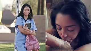 Good-looking nurse Vanessa Sky willing to have her pussy slammed