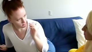 Pale Chubby Redhead Lesbian Gets Her Cunt Licked And Fingered