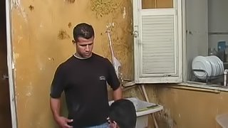 Lewd Latino moans loudly while getting his gay butt drilled by a hunk