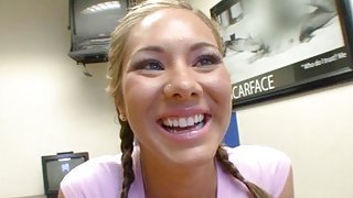 Camryn Kiss takes all of her clothes for the camera and shows us her big round jugs