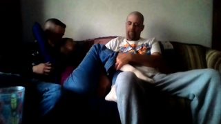 Blonde MILF webcam threesome