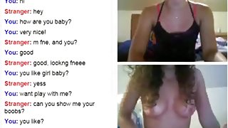 2 hotties have lesbian cybersex on omegle