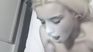Close Up Drilling With A Hot Blonde Girl