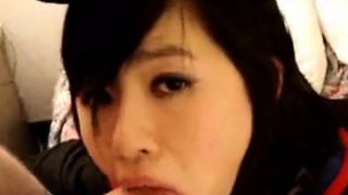 Horny Korean student shows her BJ skills