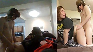 Heather Kane grins, thinks of her other lover, Chump Dumps his cum in 60 seconds flat!