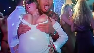 Jenny Baby natural tits getting sucked in group party porn