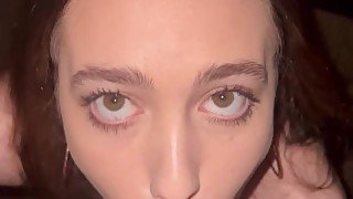 16 minute sloppy blowjob with green eyed stunning gf
