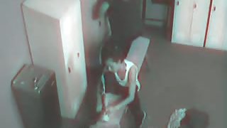 Spy cam porn with babe in panty enjoying orgasm on hard stick
