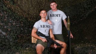 Sexy soldiers Brandon Anderson & Ryan Jordan lovin' one another