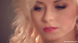 Very beautiful blonde does an amazing blowjob to lover