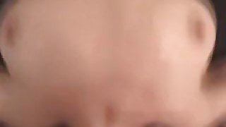 Cock gobbling amateur whore sucking two cocks