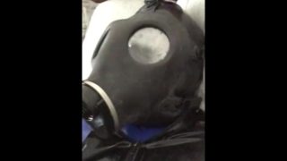 Jerking in Multiple Latex Catsuits with Big Cumshot 