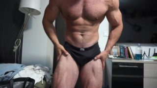 Bodybuilder Sexy Muscle Flexing Muscle God