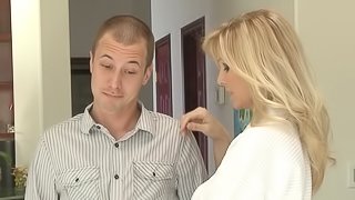 Beautiful, Blonde Cougar With Big Tits Enjoying A Hardcore, Missionary Style Fuck