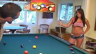 Mia Lelani Gets Banged Hardcore After Playing Billiards