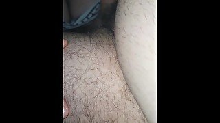 Step Son Pants getting down to Cumshot on Step Mom Tits Crazy Fast cum! 