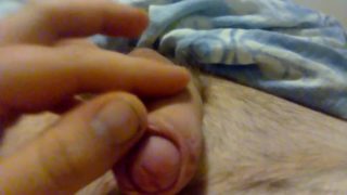 Teen boy plays with his small dick (without cumming)