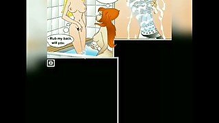 WINX COMIX EPISODE #5 Bloom Shaves Stella's Pussy And They Fuck In The Shower!!!