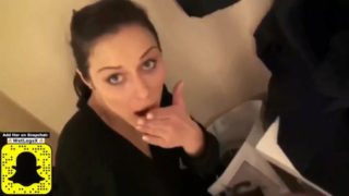 Two sexy milf using strapon in public changing room