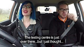 Fake Driving School Instructor cums over learners pussy after anal