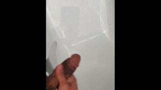 Hung football chav teen caught pissing for horny sub (floppy 17cm)