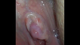 Extreme close up hard clit creamy pussy. 100 likes = wet ANAL close up.