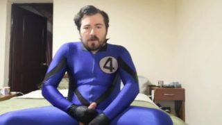 Marvel Fantastic Four Cosplay Human Antorch Jerking Off Cum