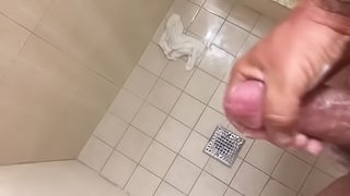 Shower solo jerk off