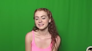 Solo Teen Model With Natural Tits and Long Hair Takes Shower